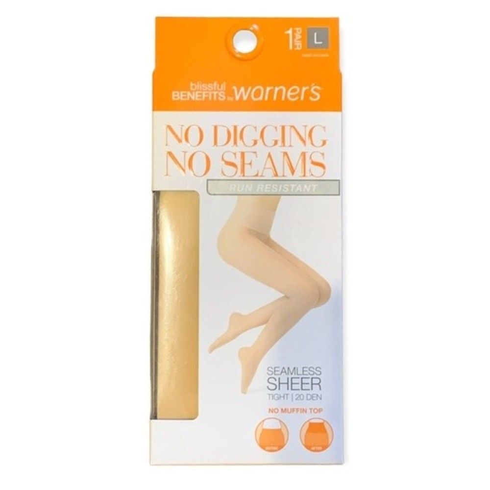 NEW Warner's Nude 1 Seamless‎ Sheer Tight No Muffin Top